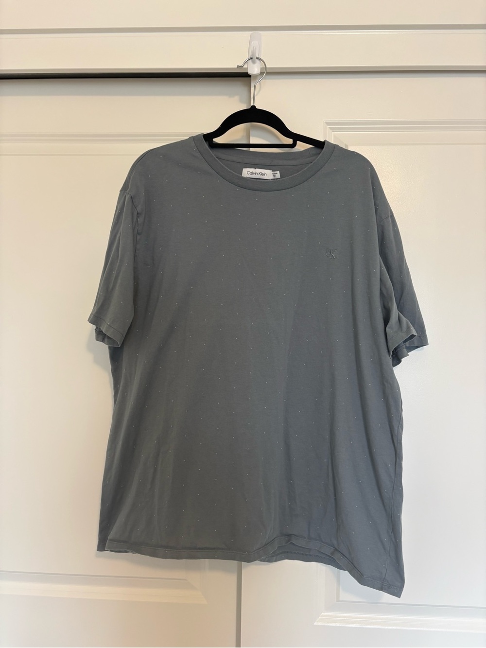Calvin Klein Men's Slate Gray Short Sleeve Crew Tee